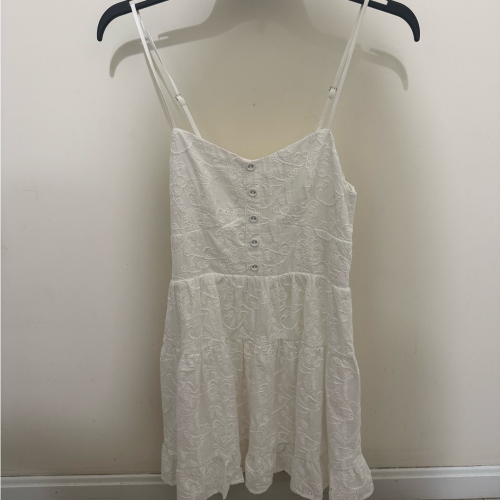 Altar'd State White Lace Mini Dress